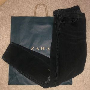 Zara Jeans Black Dark Gray Size 10